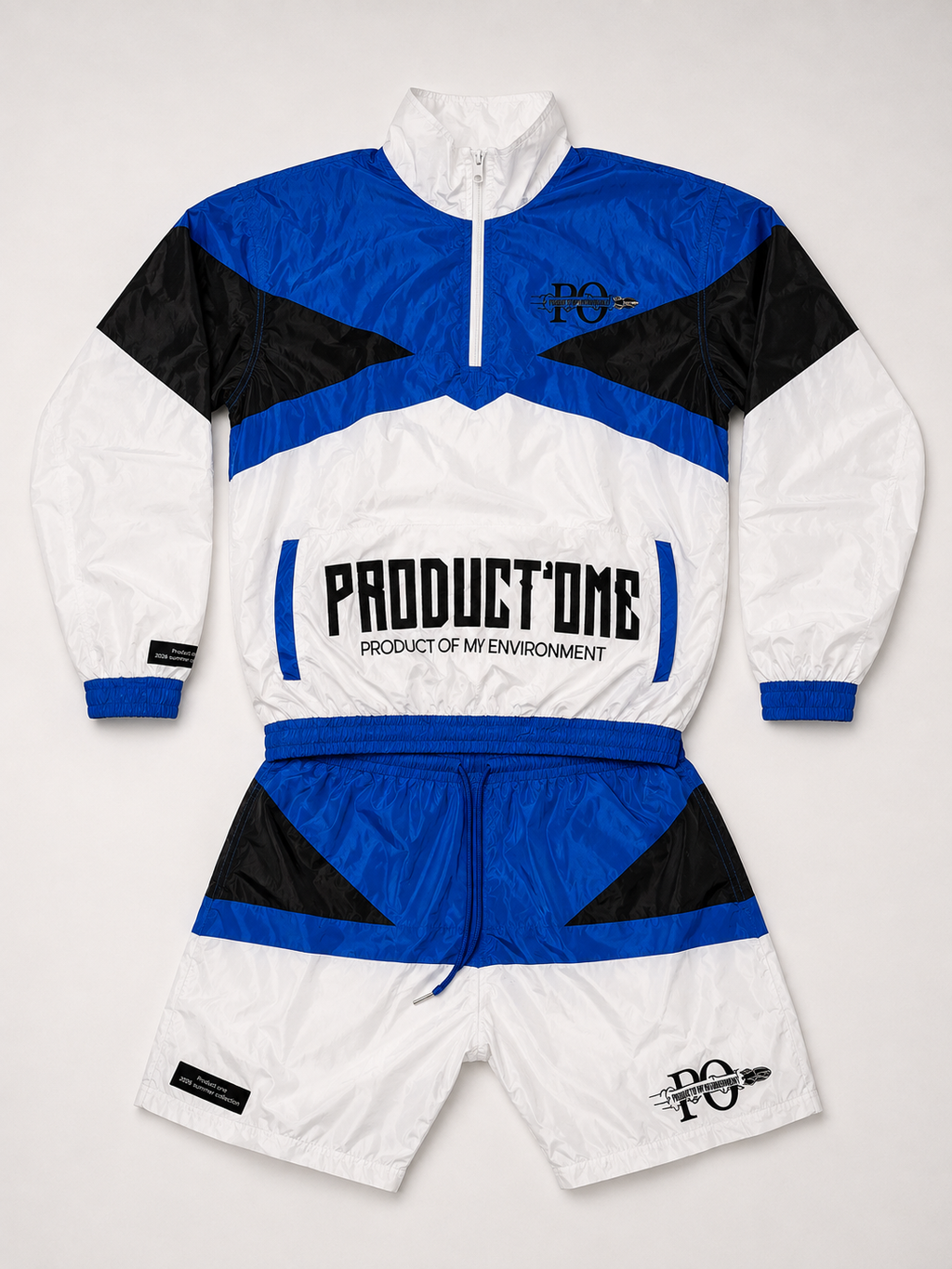 Blue summer shorts set
