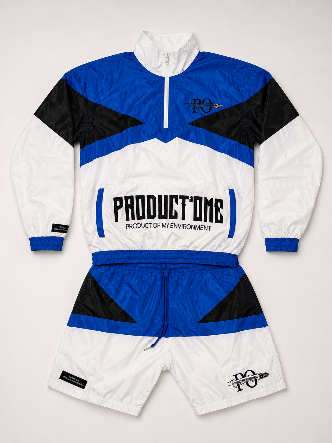 Blue summer shorts set