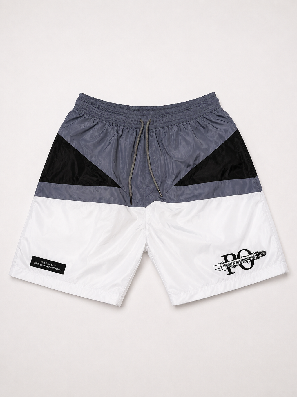 Gray summer shorts set