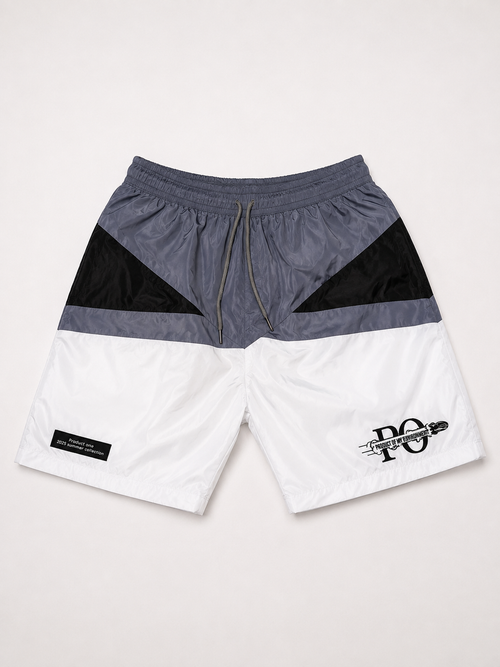 Gray summer shorts set